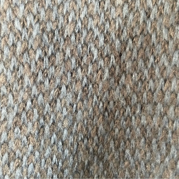 Wooden Ships | Wool Blend Open Front Navy & Brown Marled Cardigan - Picture 4 of 9